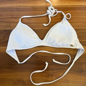 Roxy White Bikini Top